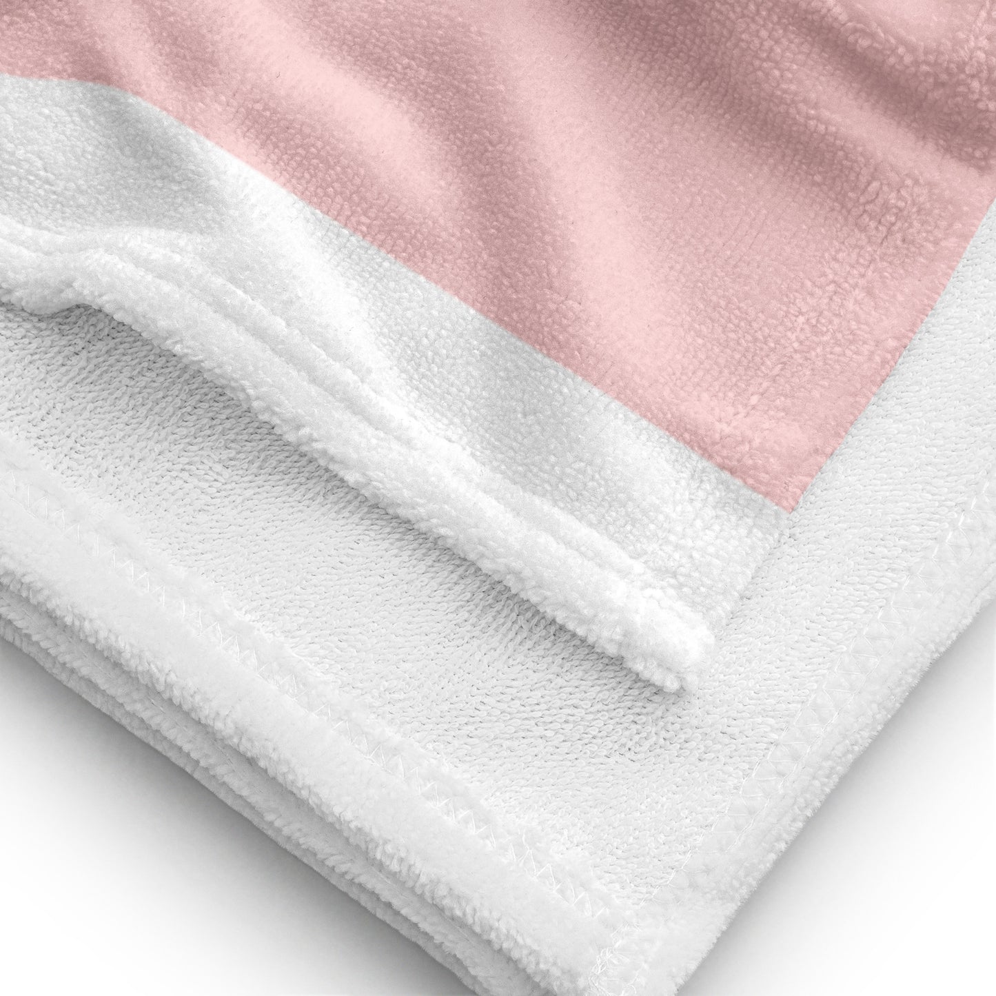 moda mami pink + white towel