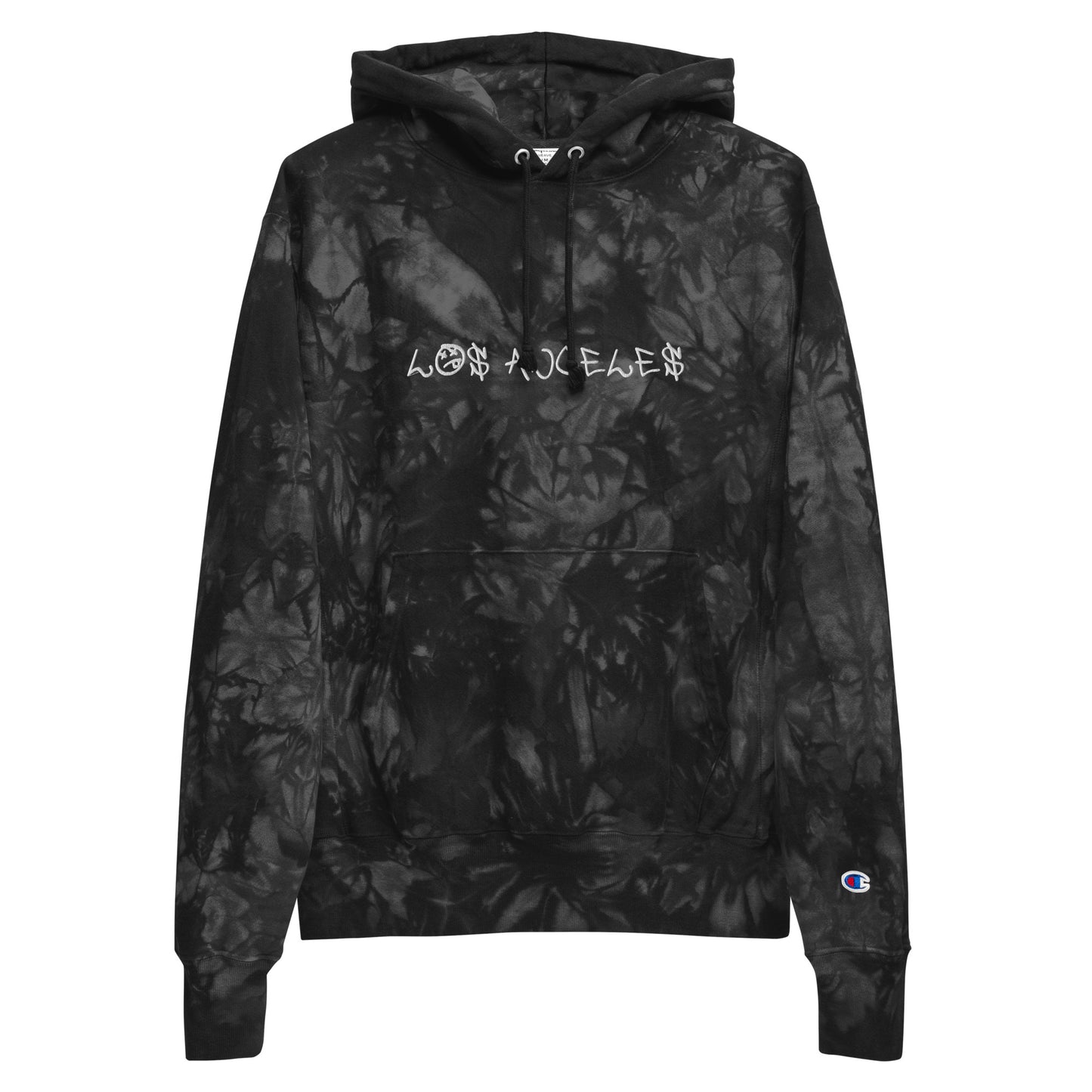 los angeles graffiti Champion tie-dye hoodie (unisex)