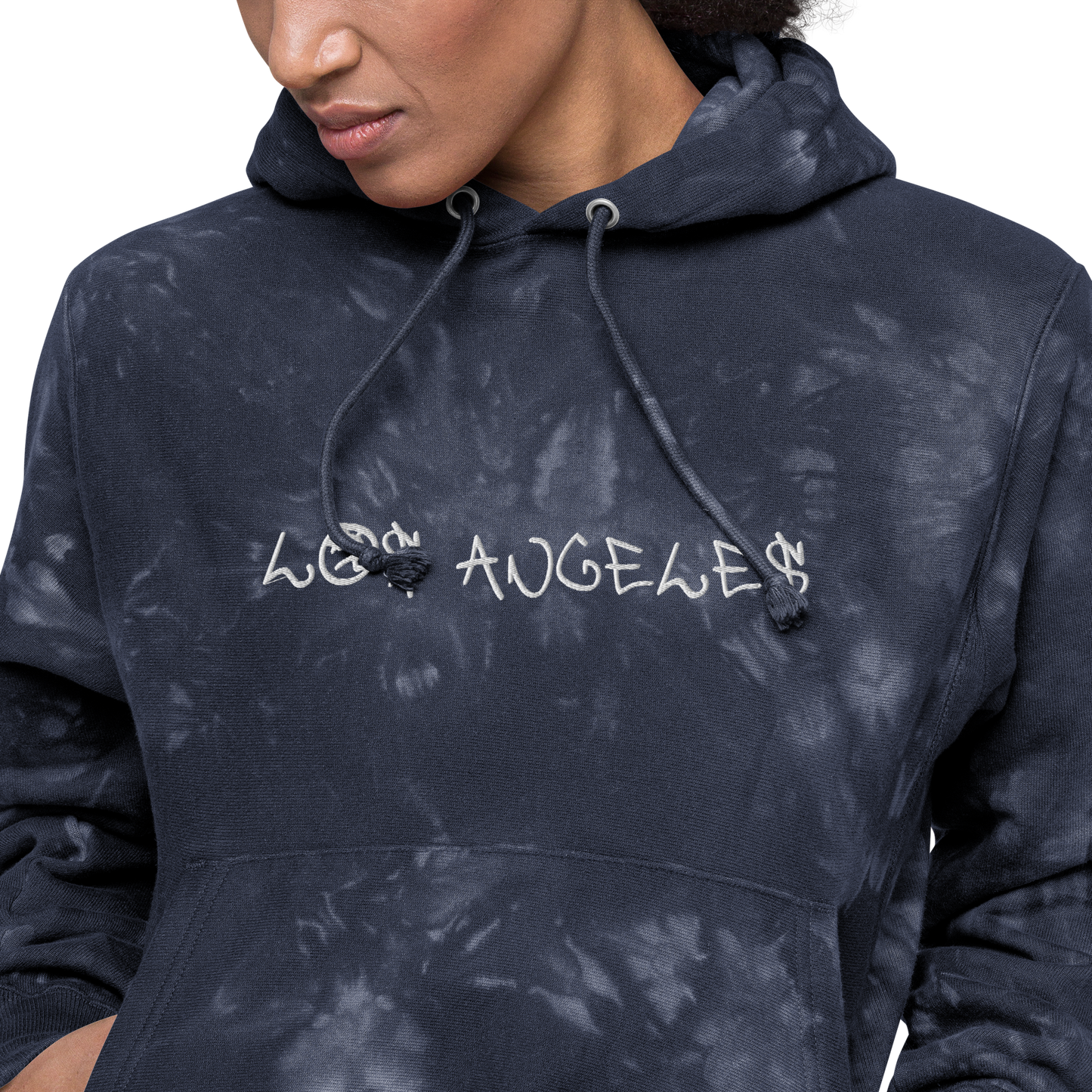 los angeles graffiti Champion tie-dye hoodie (unisex)