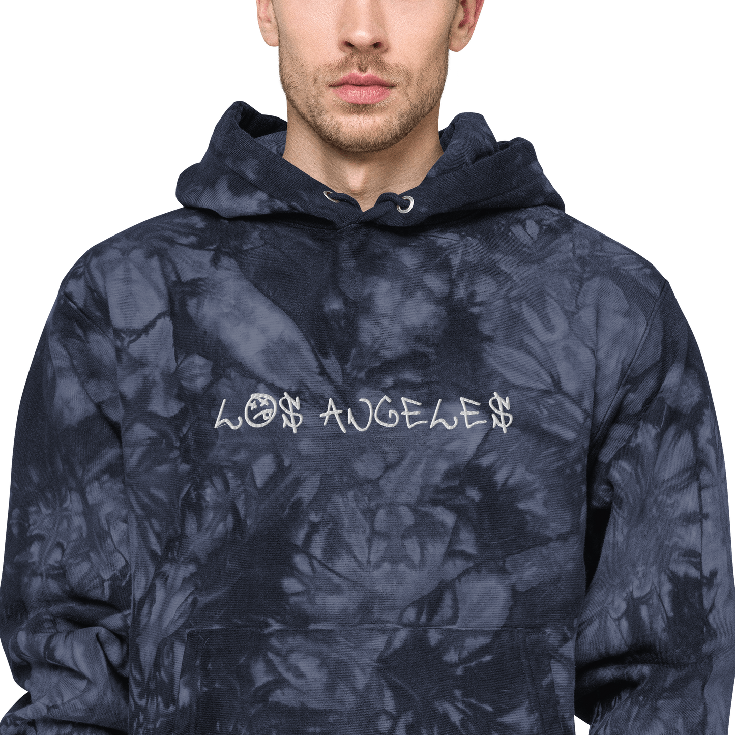 los angeles graffiti Champion tie-dye hoodie (unisex)