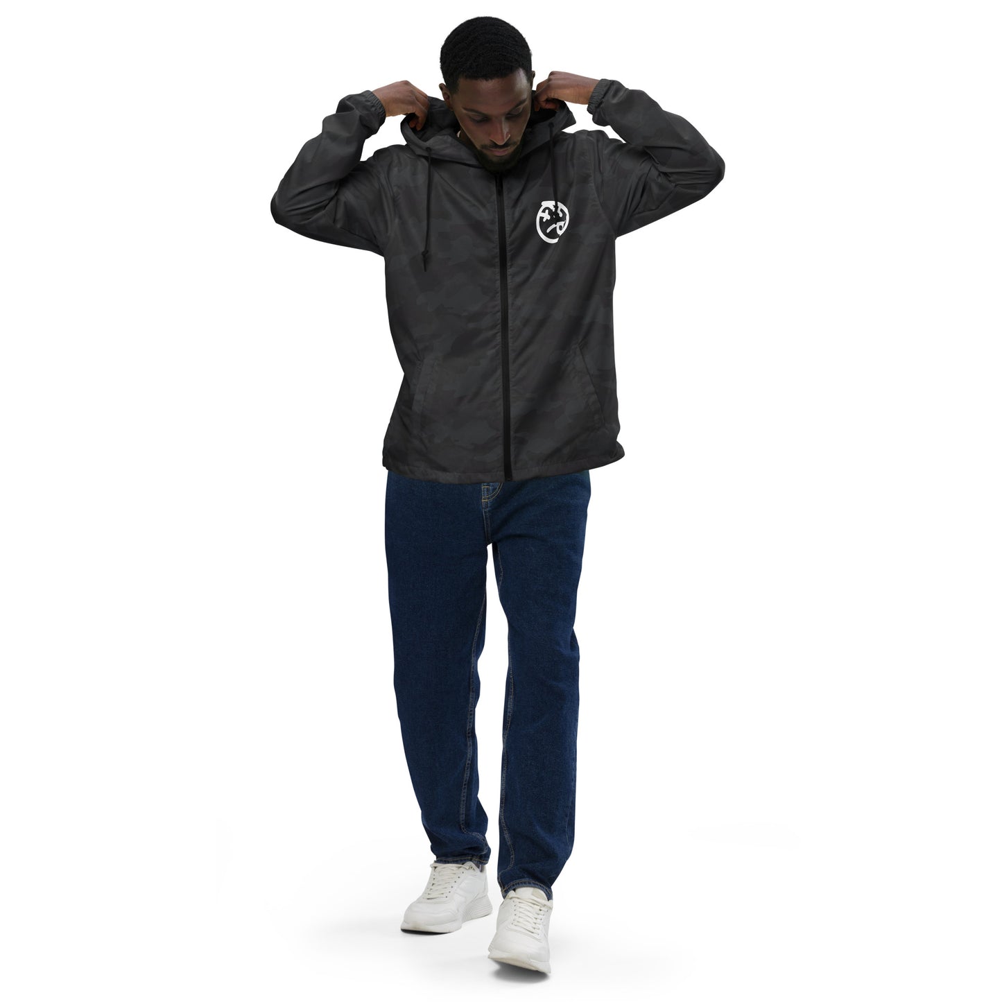 LA graffiti lightweight zip up windbreaker (unisex)