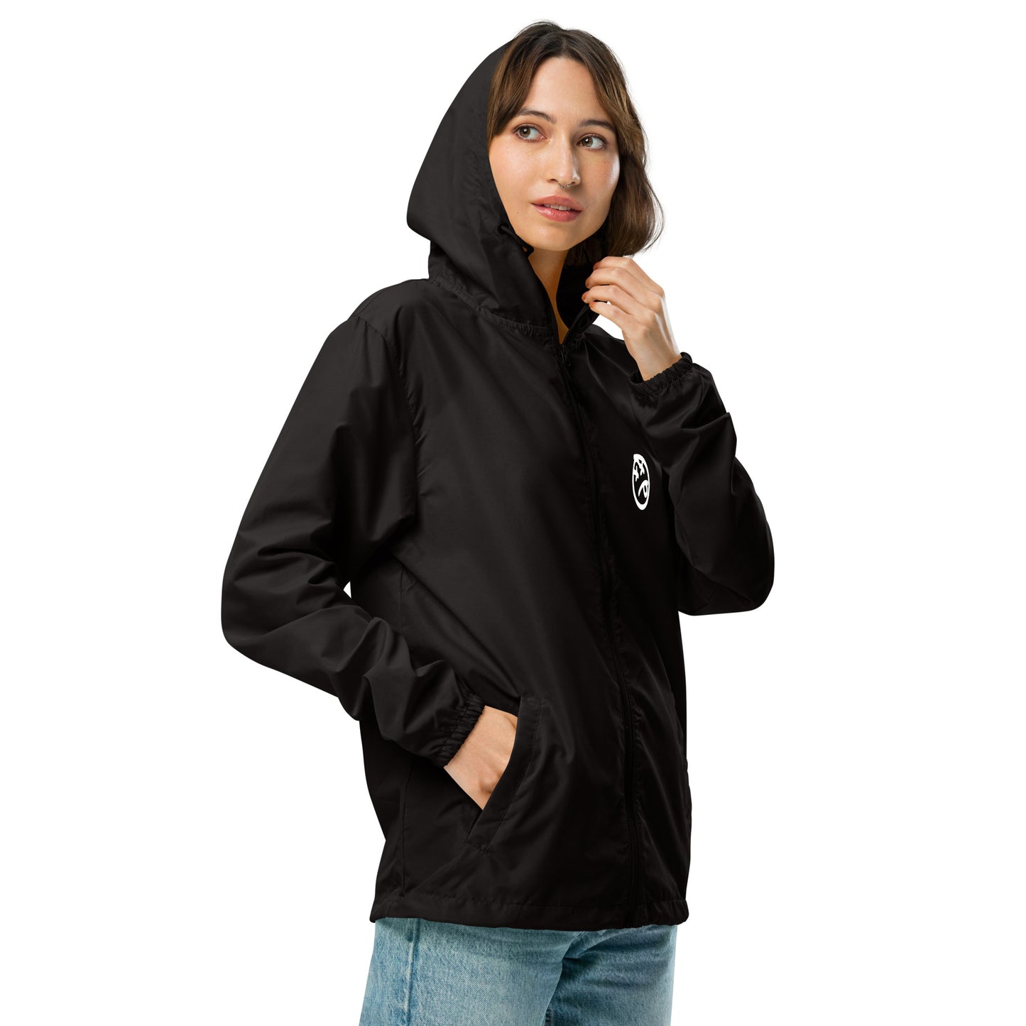 long beach graffiti lightweight zip up windbreaker (unisex)