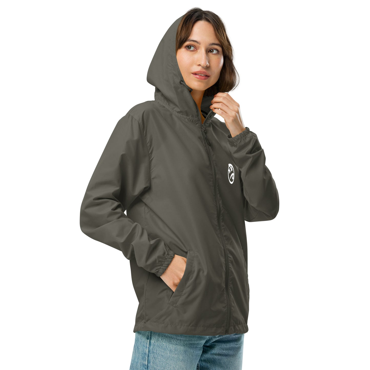 long beach graffiti lightweight zip up windbreaker (unisex)