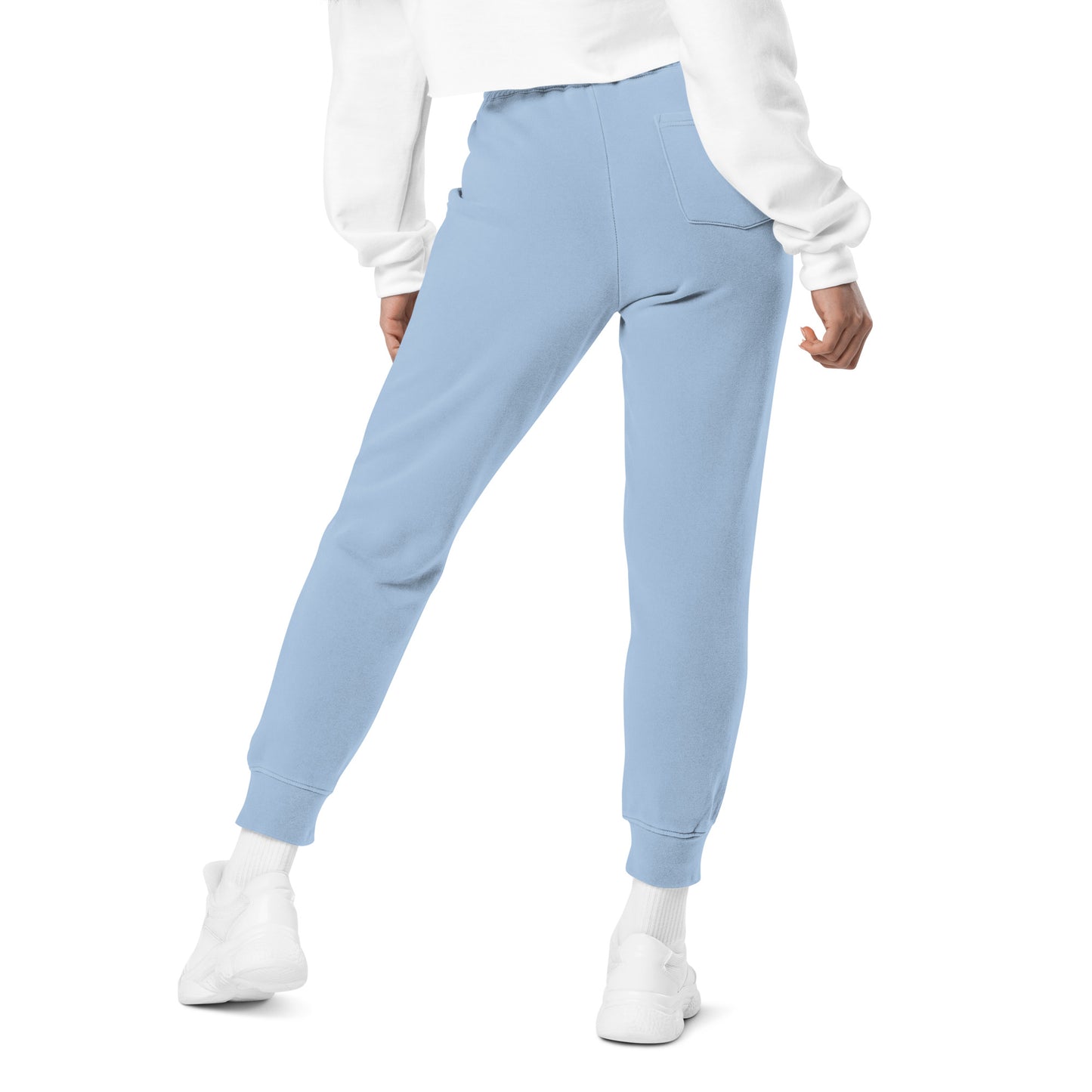 droopy smile pigment-dyed sweatpants