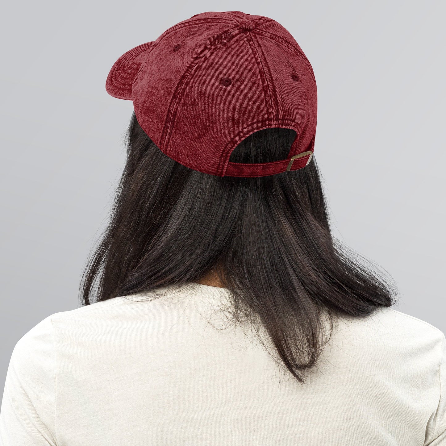 NOT YOUR BABY VINTAGE CAP-66883A1D013ED_Maroon