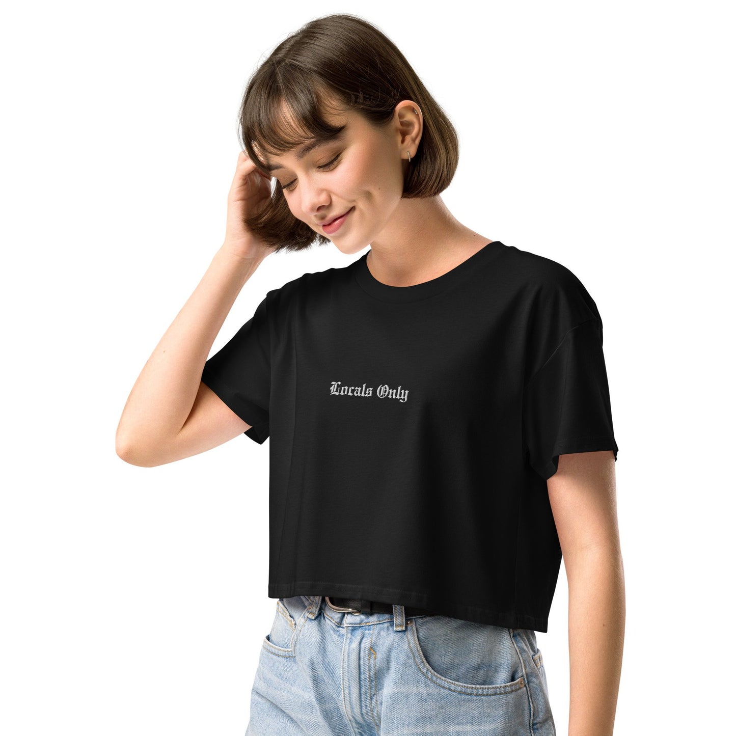 LOCALS ONLY EMBROIDERED CROP TOP-6687A35733D8E_White-XL