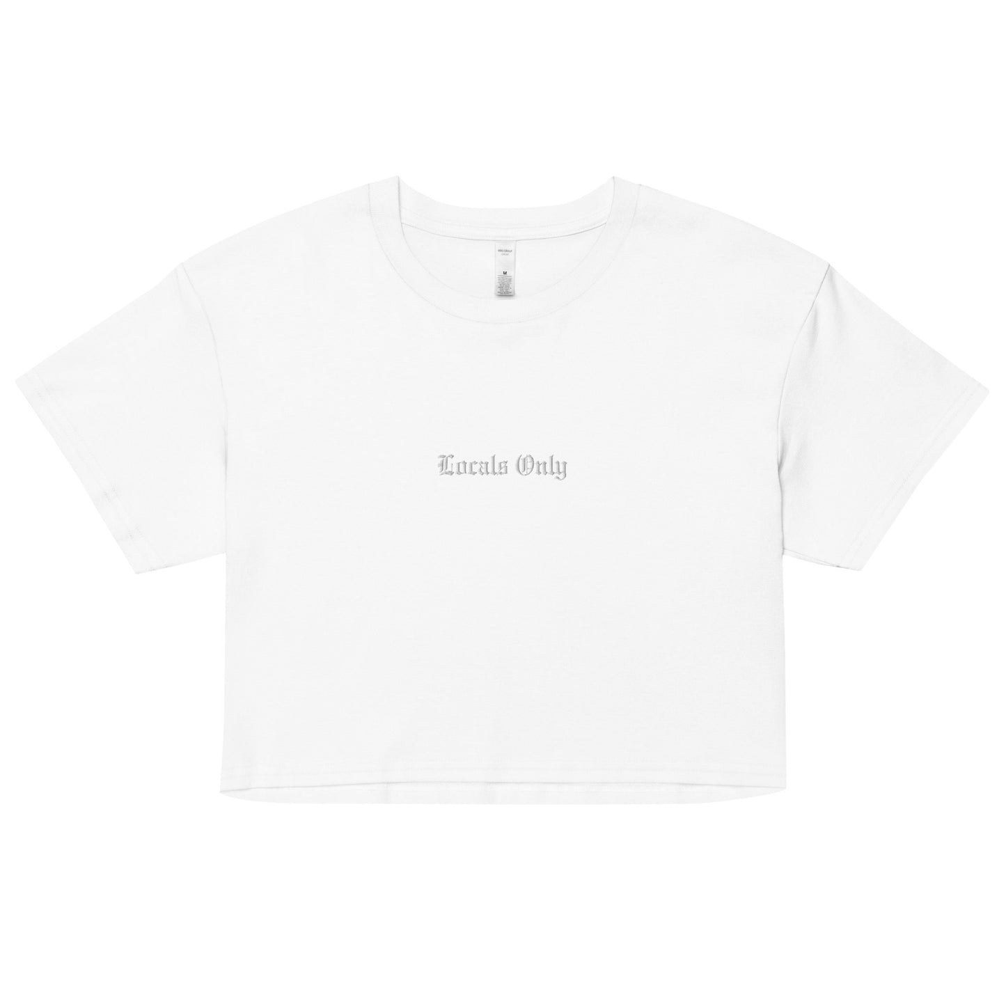 LOCALS ONLY EMBROIDERED CROP TOP-6687A35733D8E_White-XL