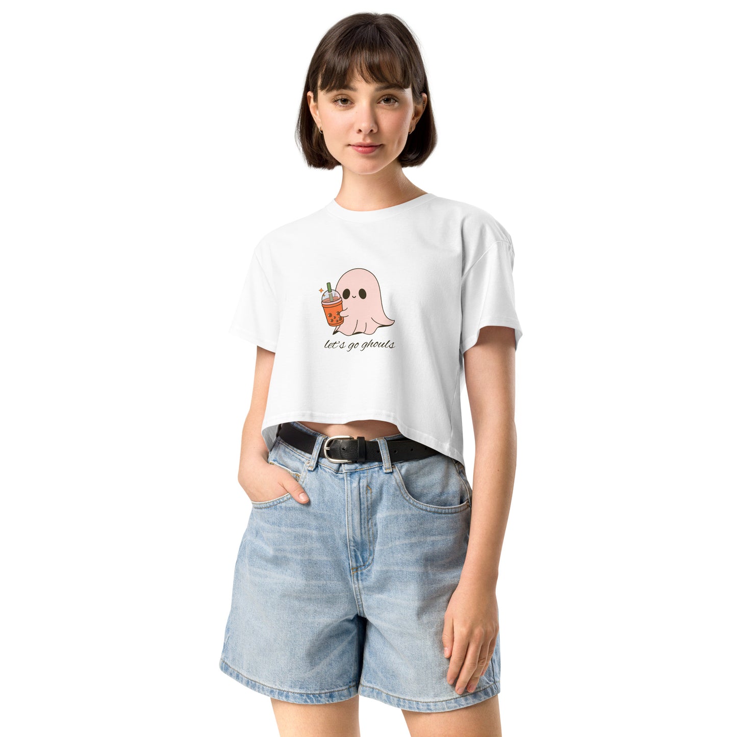 lets go ghouls crop top