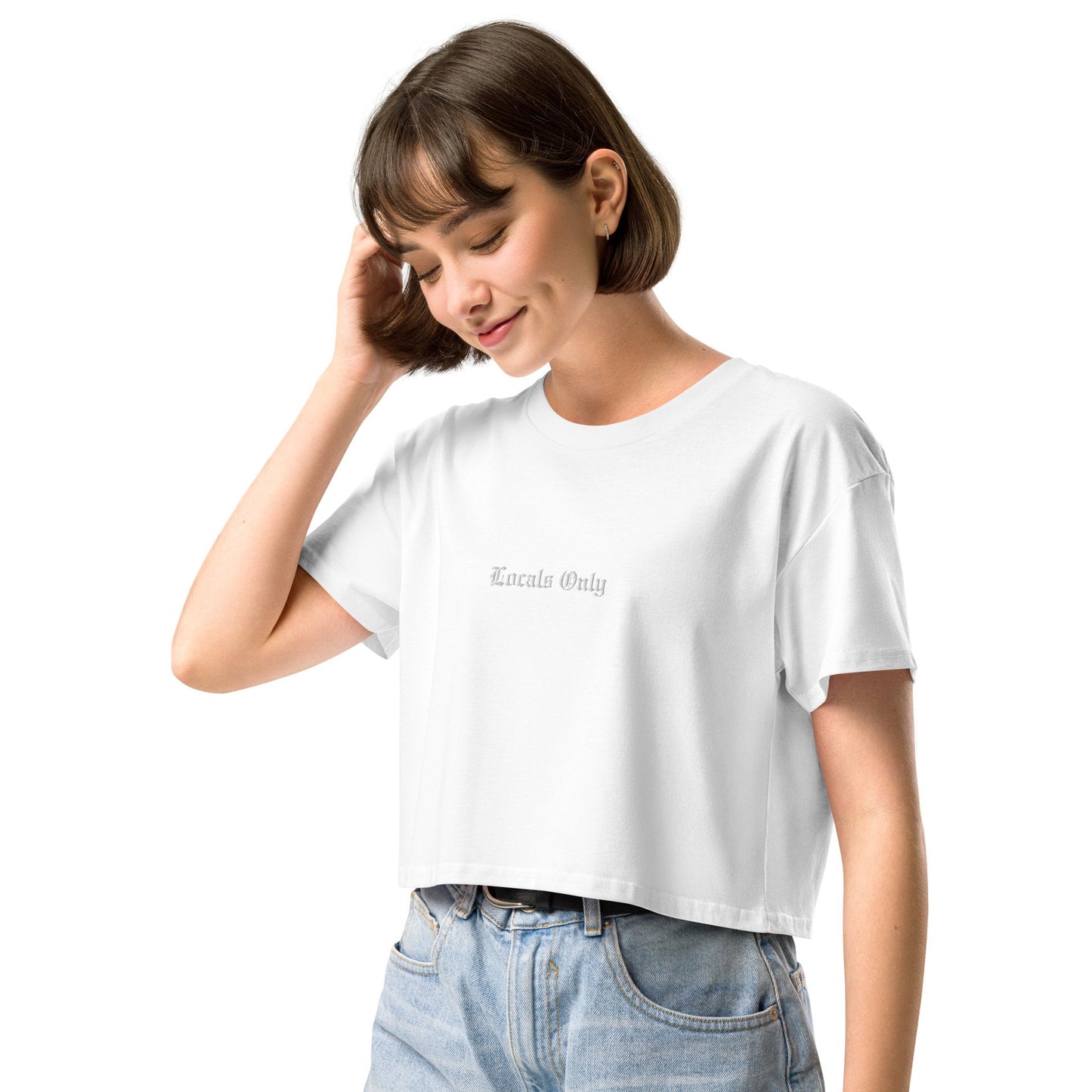 LOCALS ONLY EMBROIDERED CROP TOP-6687A35733D8E_White-XL