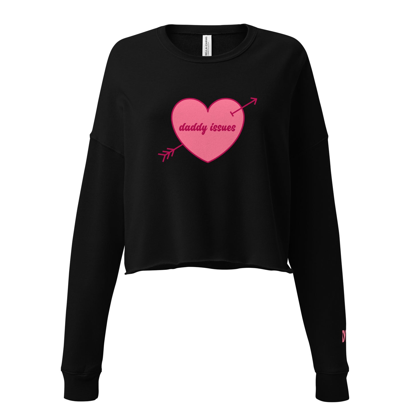 daddy issues cropped sweatshirt