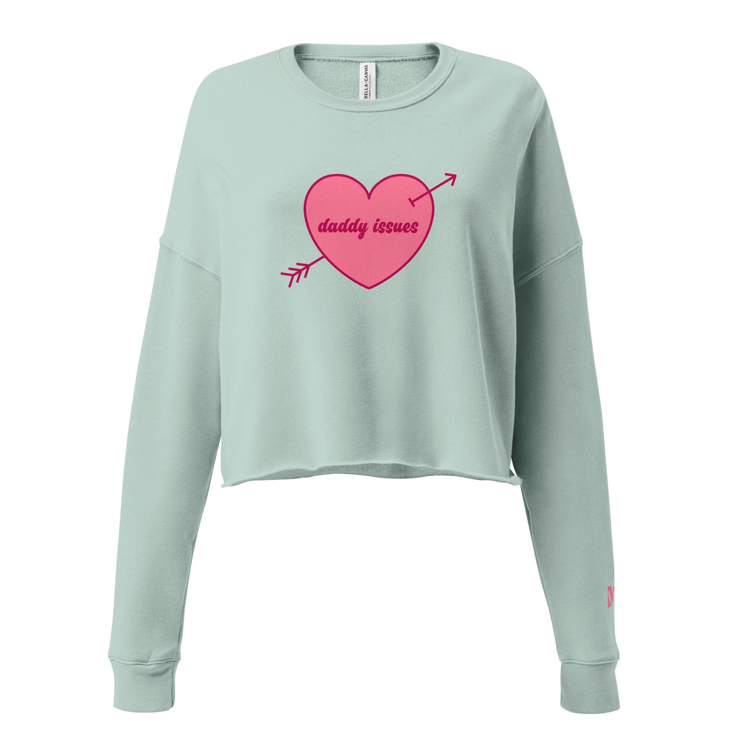 daddy issues cropped sweatshirt