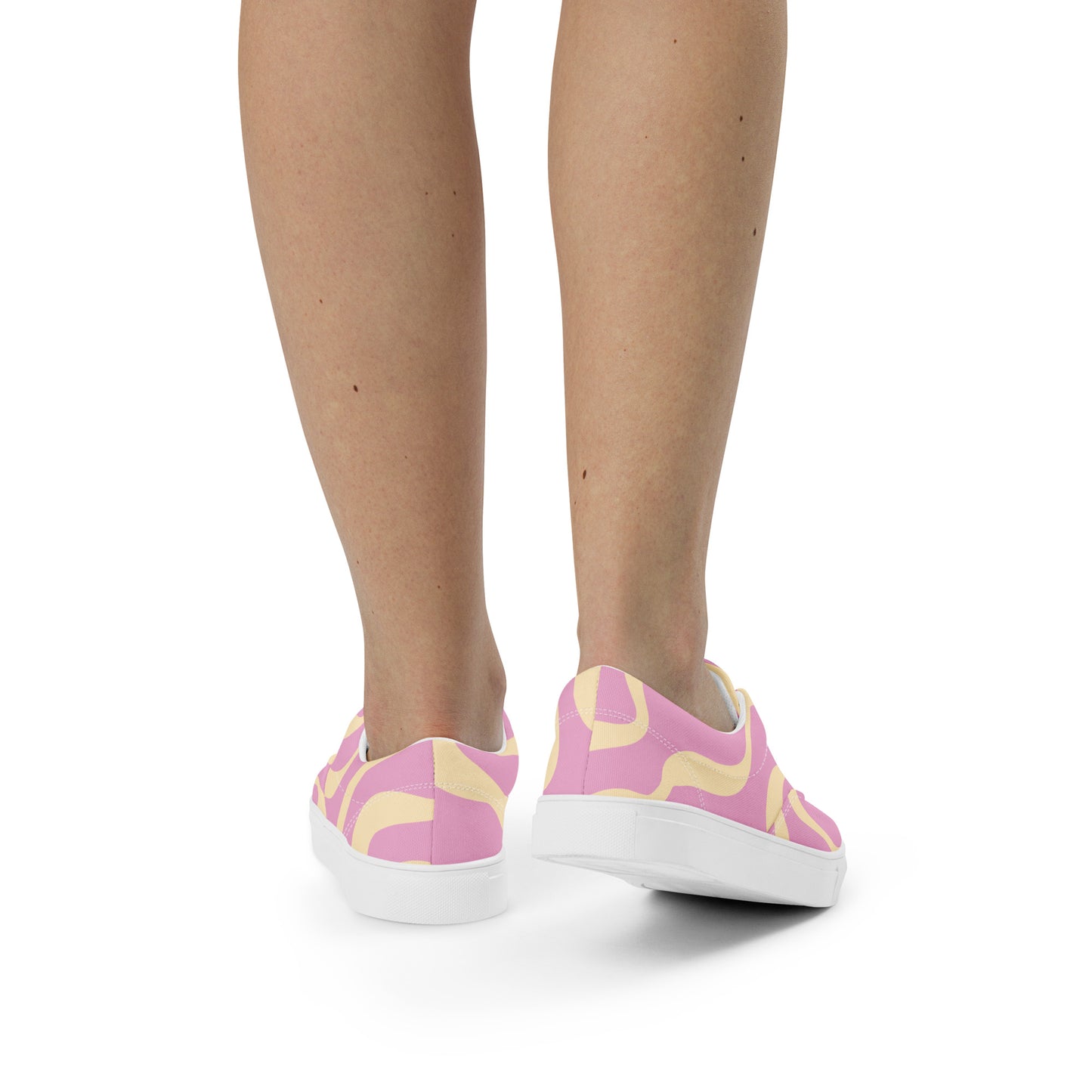 trippy women's lace-up canvas shoes