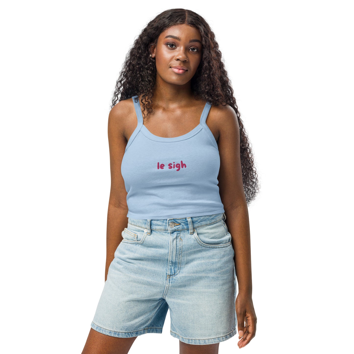 le sigh micro-rib tank top