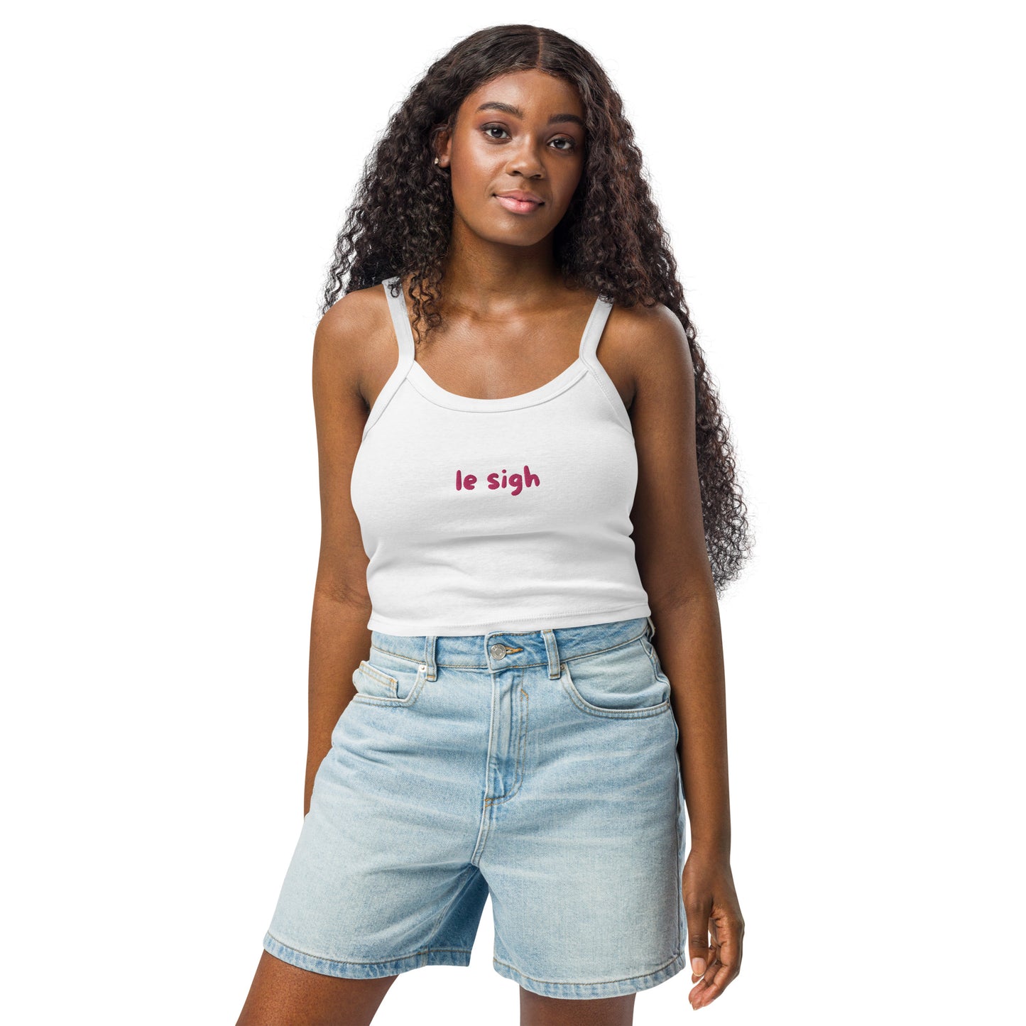 le sigh micro-rib tank top