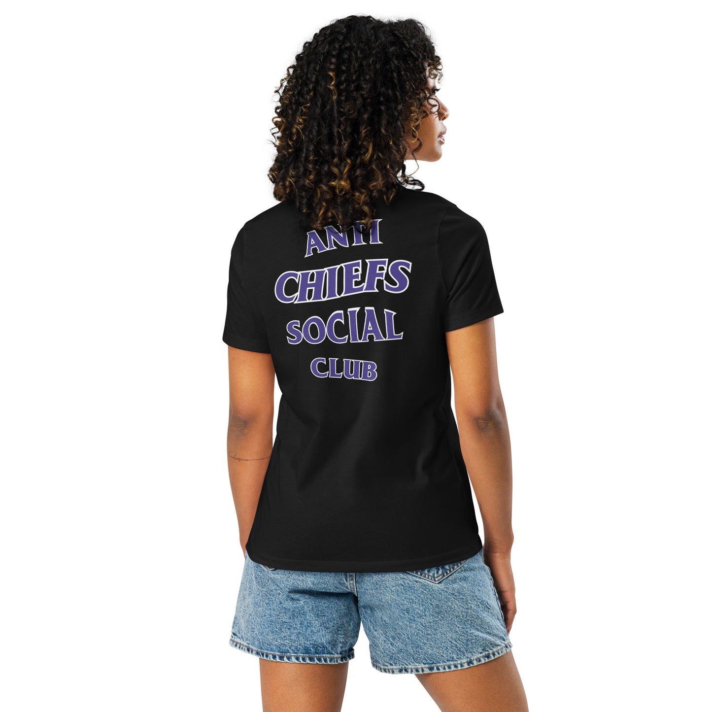 anti chiefs social club women's  t-shirt